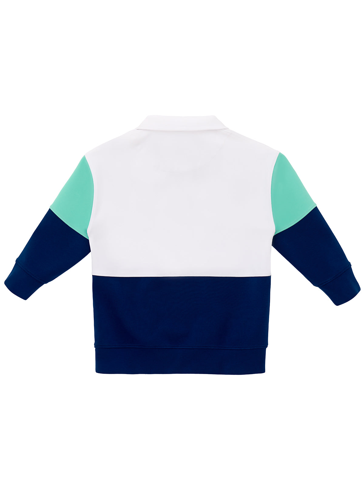 Dik Yaka Yarım Fermuarlı Sesli Sweatshirt