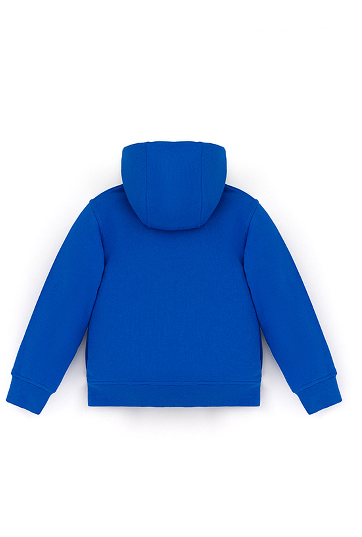 Ses Çıkaran Saks Mavisi Fermuarlı Kapüşonlu SWEATSHIRT