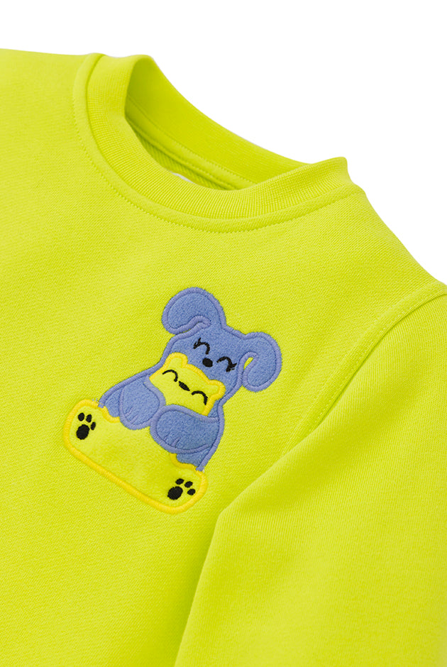 Ses Çıkaran LIME Bisiklet Yaka SWEATSHIRT
