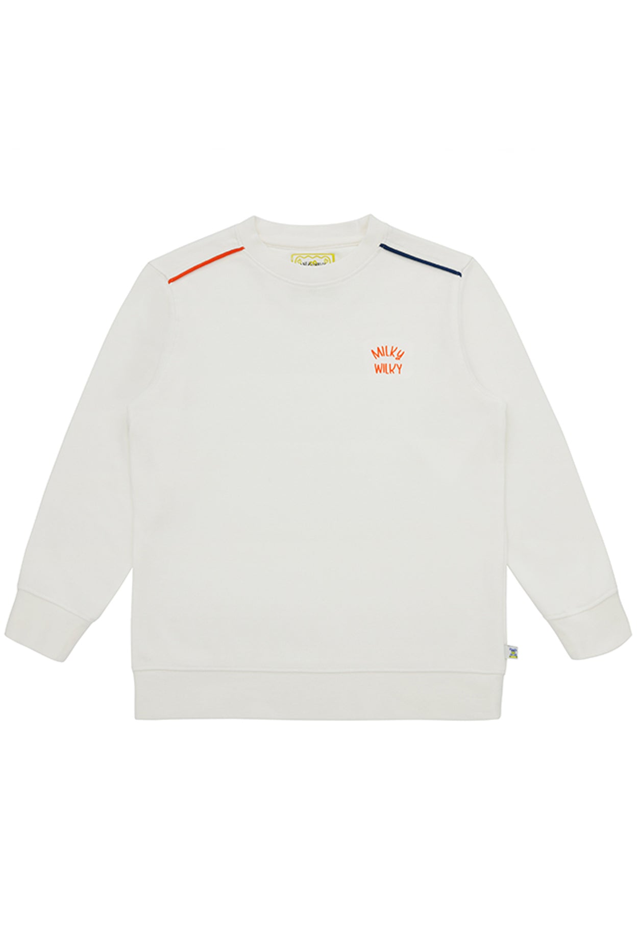 Erkek Çocuk Beyaz Bisiklet Yaka SWEATSHIRT