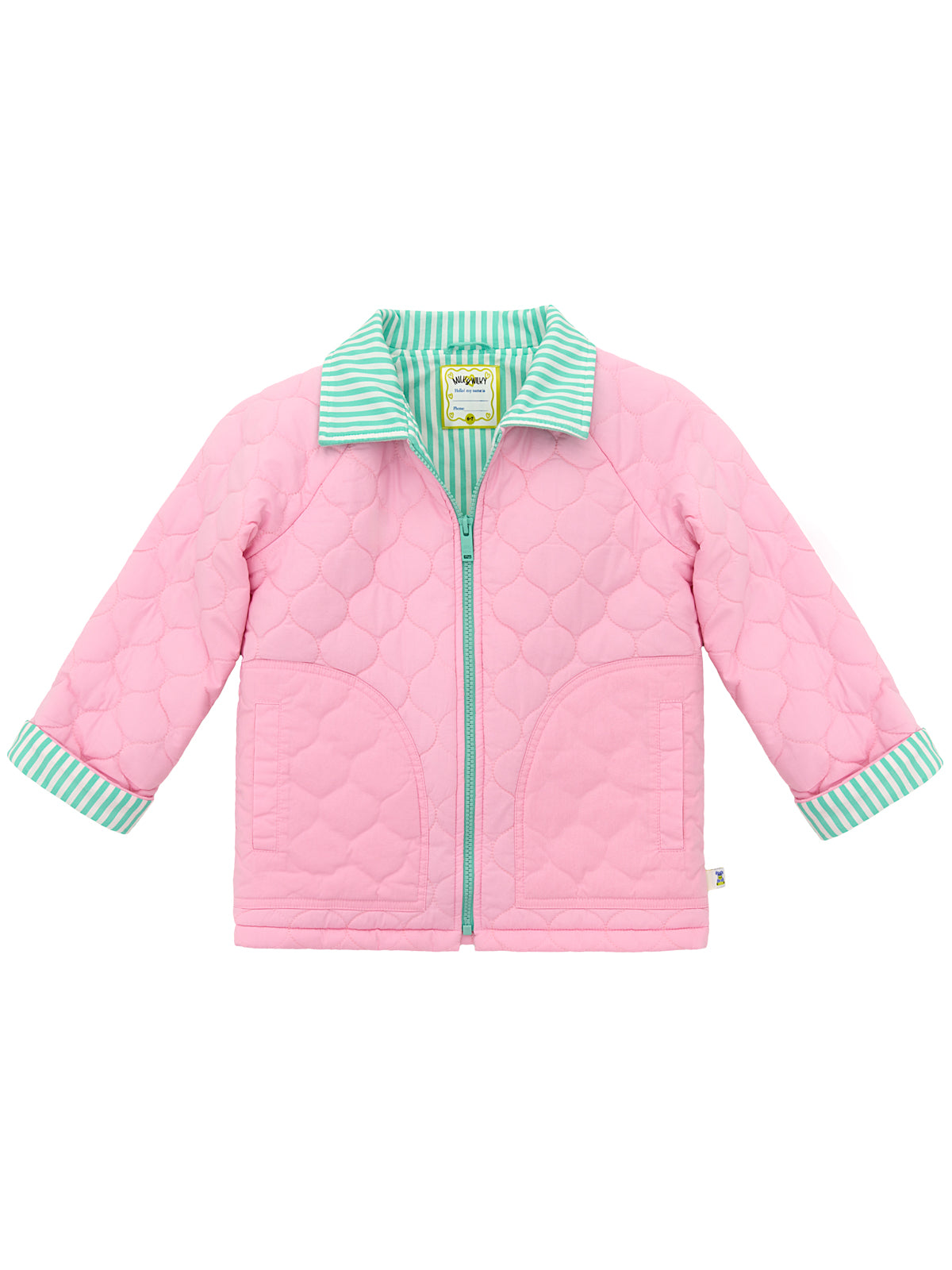Polo Yakalı Fermuarlı Kapitone Mont