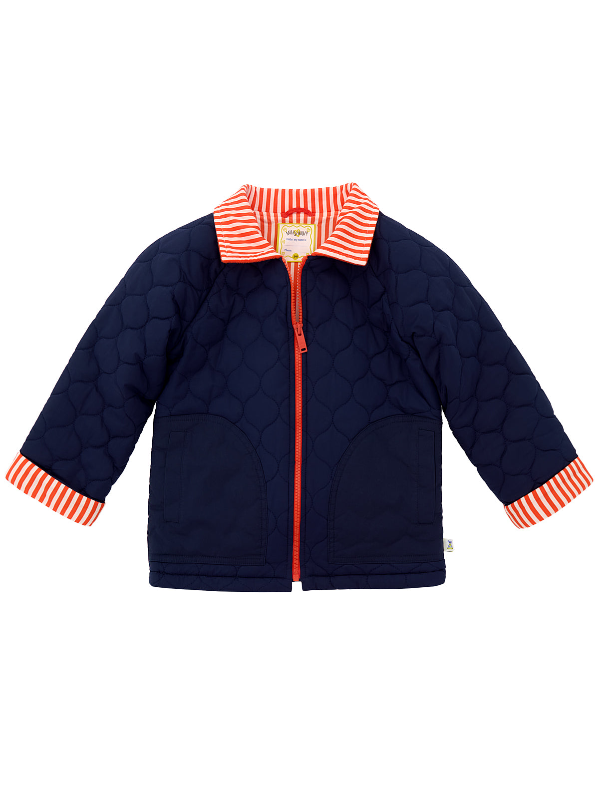 Polo Yakalı Fermuarlı Kapitone Mont