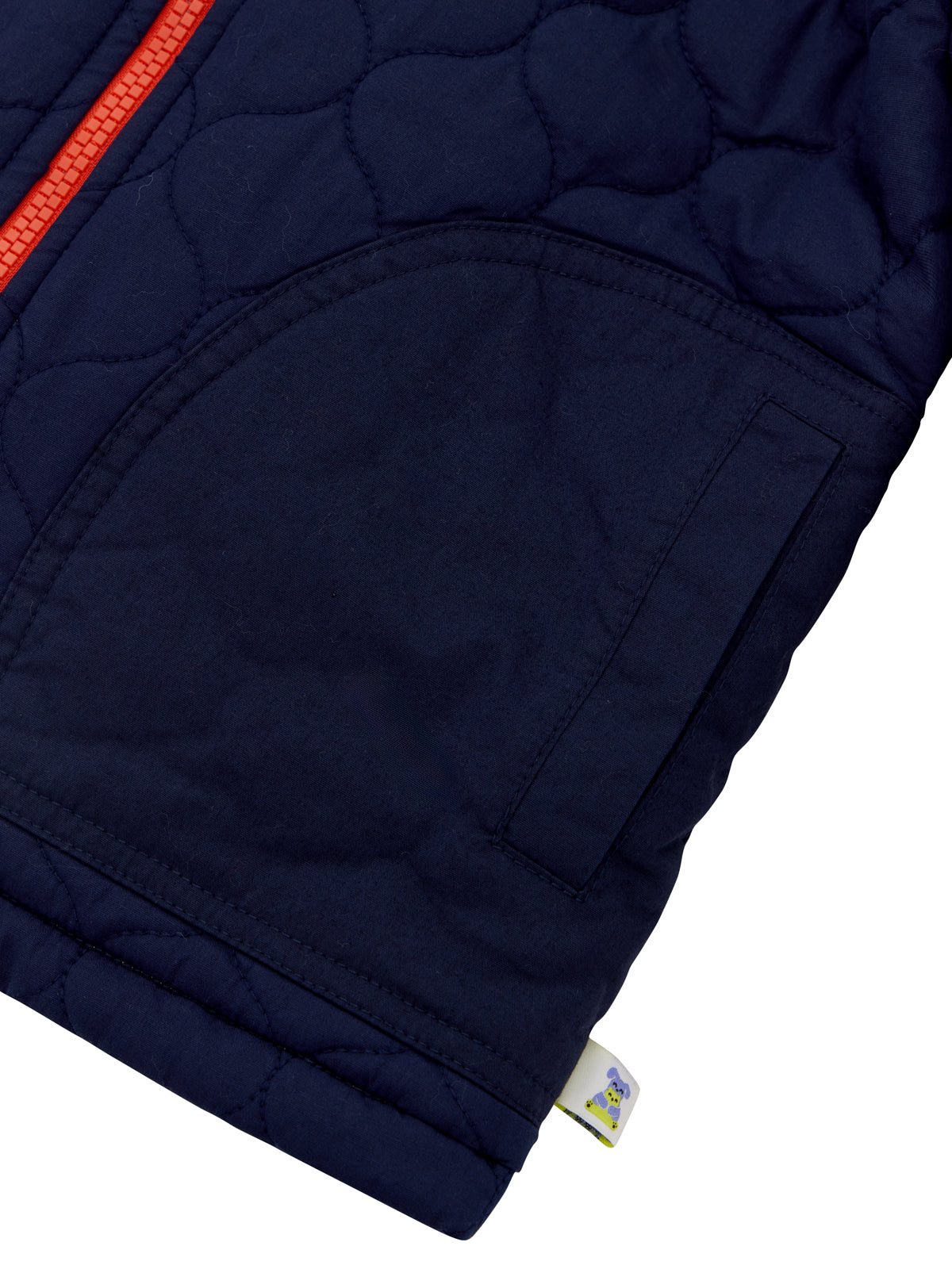 Polo Yakalı Fermuarlı Kapitone Mont