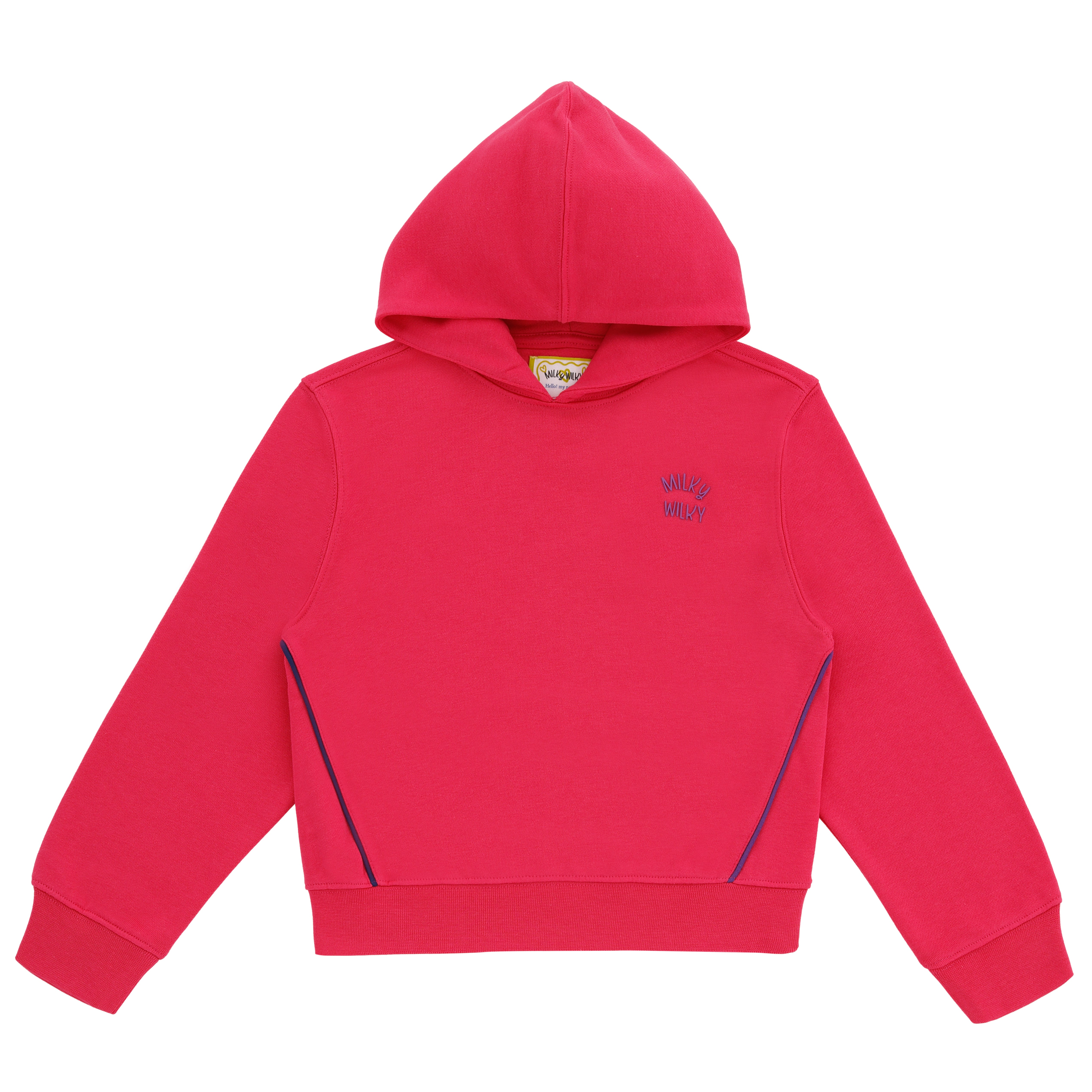 Kız Çocuk Fuşya Kapüşonlu Sweatshirt