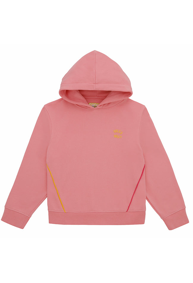 Kız Çocuk Pembe Kapüşonlu Sweatshirt